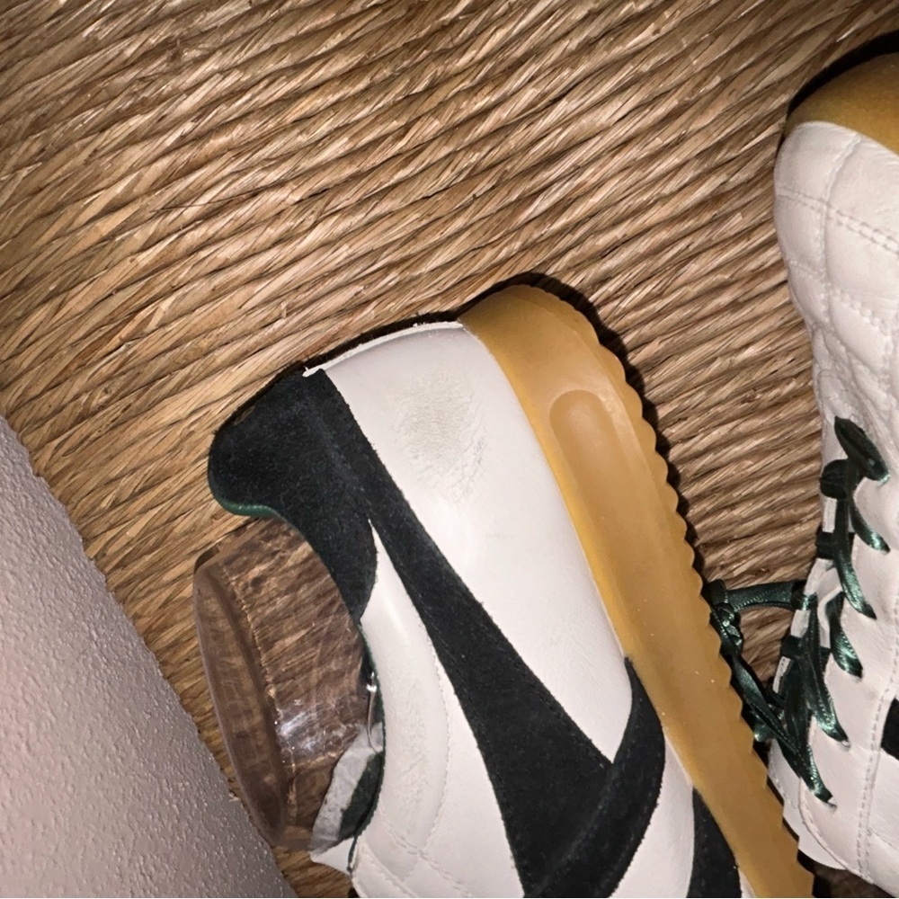 Gola White Quilted anthologie Trainers with Black Stripes and Gum Sole - Picture 7 of 10